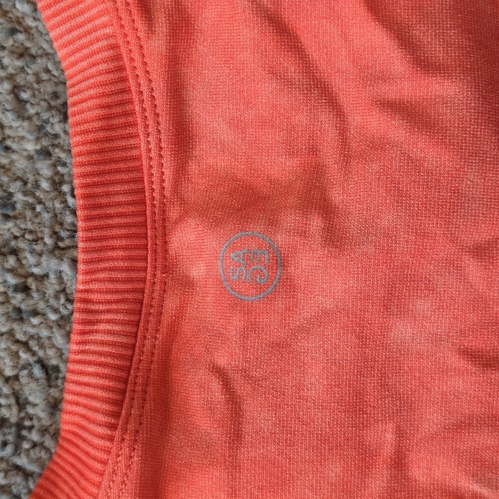 Women's Coral Sleeveless Tank Top with Eyelet Detail - Picture 5 of 8